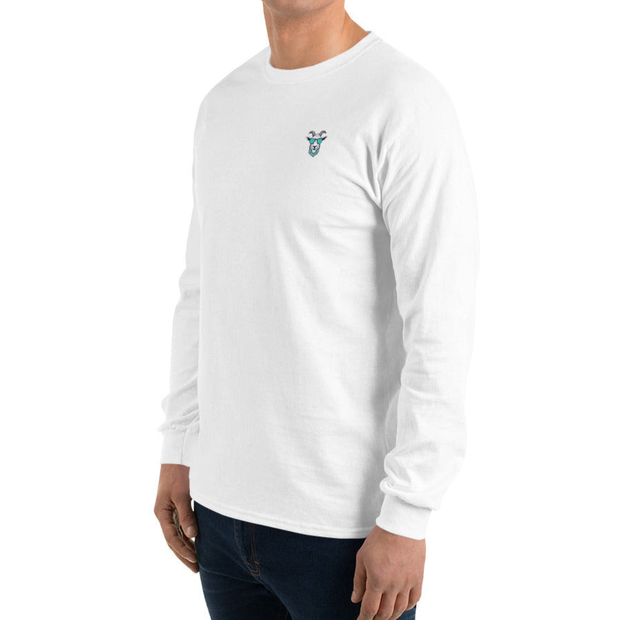 Golf Goats Back Nine Joyride Long Sleeve T-Shirt - White