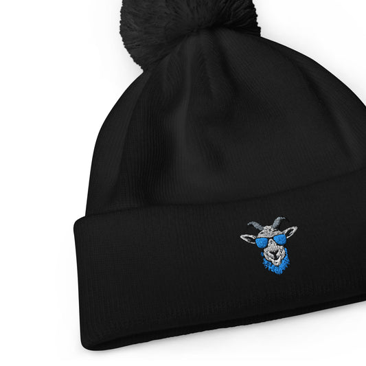 Golf Goats Tour Pom Hat - Black