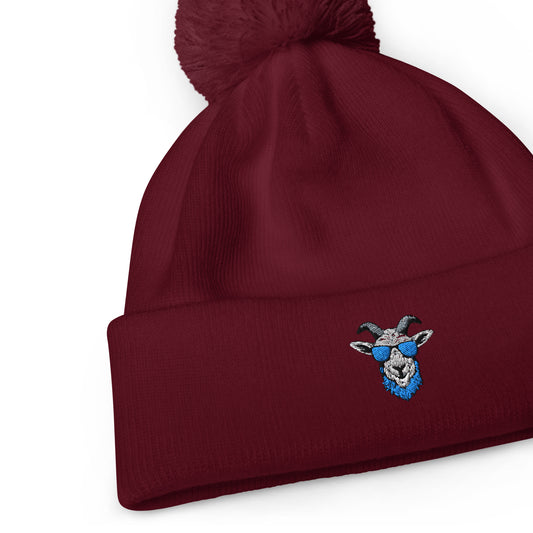 Golf Goats Tour Pom Hat - Cranberry