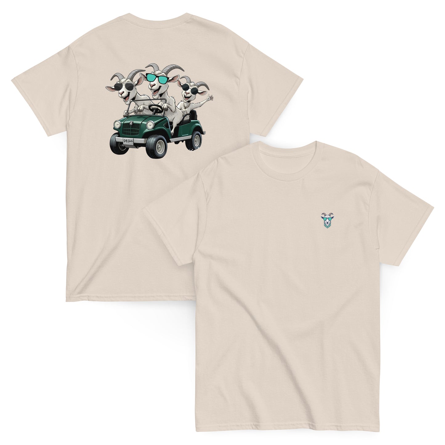 Golf Goats Back Nine Joyride T-Shirt - Natural