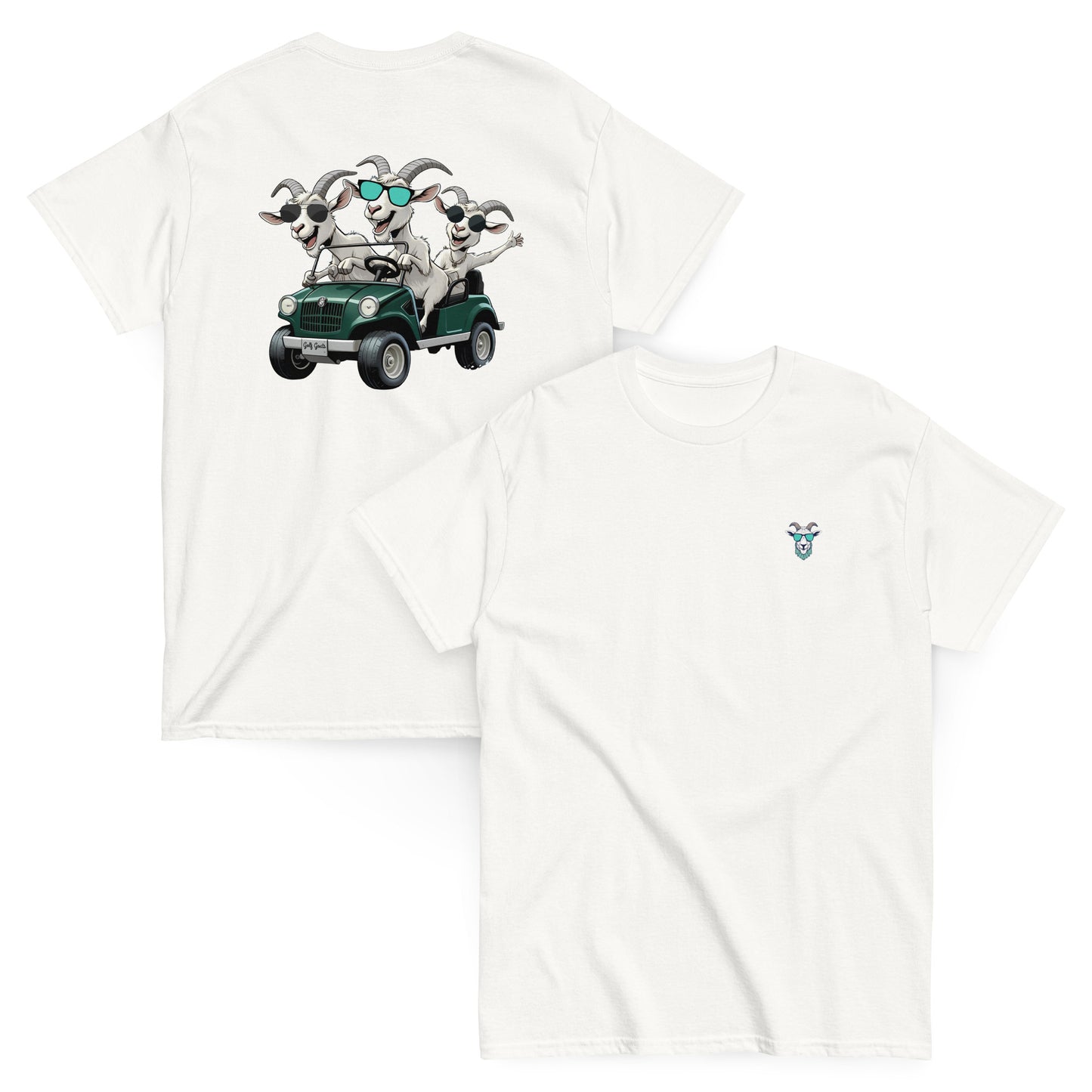 Golf Goats Back Nine Joyride T-Shirt - White