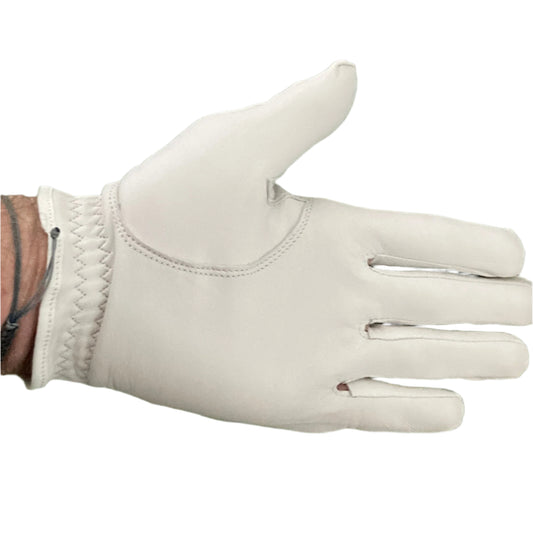 The Golf Goats 100% Cabretta Soft Leather White Golf Glove