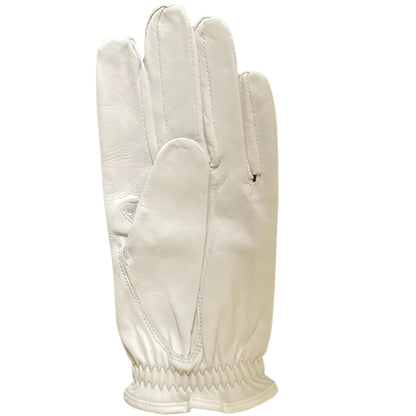 The Golf Goats 100% Cabretta Soft Leather White Golf Glove