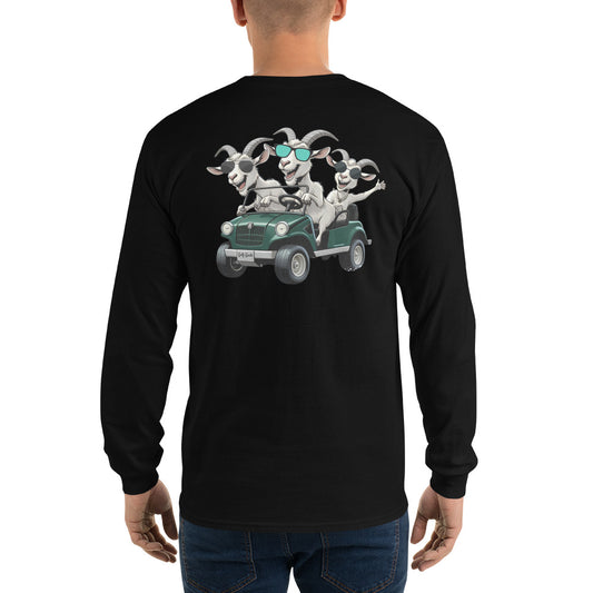 Golf Goats Back Nine Joyride Long Sleeve T-Shirt - Black