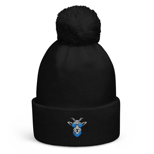 Golf Goats Tour Pom Hat - Black